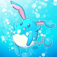 amount:solo atmosphere:undersea body-type:blob species:azumarill style:kawaii style:outline // 1200x1200 // 166KB