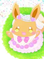 amount:solo atmosphere:field body-type:semi-anthro dress princess series:pokemon species:eevee style:girly style:playful // 768x1024 // 97KB