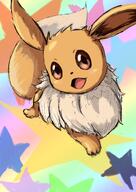 amount:solo body-type:feral series:pokemon species:eevee style:playful style:rainbow // 847x1200 // 133KB