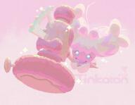 amount:solo body-type:semi-anthro hammer species:tinkaton style:girly style:lineless style:one-color style:painted style:pink style:playful style:sparkly style:very-girly // 1200x930 // 92KB