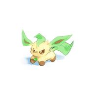 amount:solo body-type:feral series:eeveelutions series:pokemon species:leafeon style:chibi // 786x775 // 105KB