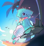 amount:solo atmosphere:beach body-type:feral body-type:semi-anthro collar hall-of-fame:bronze hall-of-fame:silver popsicle species:cat style:outline style:playful thigh-highs // 1415x1478 // 200KB