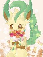 amount:solo body-type:anthro body-type:semi-anthro boquet hall-of-fame:bronze series:eeveelutions series:pokemon species:leafeon style:girly style:kawaii style:kemono style:playful // 1536x2048 // 384KB