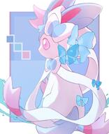 amount:solo body-type:feral hall-of-fame:bronze hall-of-fame:silver species:shiny-pokemon style:outline style:white-border wearing-bow // 1662x2048 // 308KB