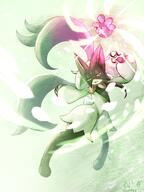 amount:solo atmosphere:powerful body-type:anthro body-type:semi-anthro series:pokemon species:cat species:meowscarada style:colored-lighting style:over-exposure // 2416x3216 // 11MB