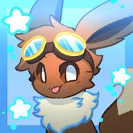amount:solo blep body-type:feral goggles series:pokemon species:eevee style:border style:icon style:playful // 700x700 // 397KB