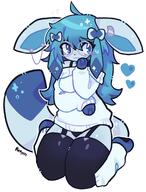 amount:solo body-type:anthro embarrassed garter-belts glasses hall-of-fame:bronze hall-of-fame:gold hall-of-fame:silver nerdy series:eeveelutions series:pokemon species:glaceon style:girly style:kawaii style:outline style:playful sweater sylveon-bow thigh-highs visibly-shy // 1556x2048 // 225KB