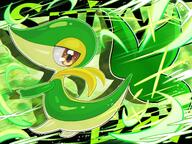 amount:solo atmosphere:powerful body-type:feral body-type:semi-anthro hall-of-fame:bronze species:snivy style:kawaii style:outline // 2048x1536 // 496KB