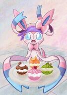 amount:solo atmosphere:cafe body-type:feral pokepuff series:eeveelutions series:pokemon species:sylveon style:painted style:pastel-colors // 1658x2363 // 2.4MB