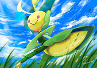 amount:solo atmosphere:powerful atmosphere:sunlight body-type:anthro body-type:semi-anthro hall-of-fame:bronze hall-of-fame:silver species:leavanny style:intentional-blur style:kemono style:painted // 1000x700 // 255KB