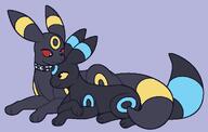 affection amount:pair body-type:feral cuddling series:eeveelutions series:pokemon species:shiny-pokemon species:umbreon style:no-anti-aliasing // 1209x771 // 377KB