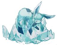 amount:solo body-type:feral series:eeveelutions series:pokemon species:glaceon style:painted // 2005x1565 // 144KB
