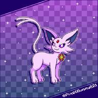 amount:solo atmosphere:stary badge body-type:feral confident forehead-gem miscellaneous series:eeveelutions series:pokemon species:espeon style:checkered style:outline style:pixel-art // 576x576 // 8.7KB