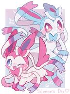 amount:pair body-type:feral series:eeveelutions series:pokemon species:shiny-pokemon species:sylveon style:white-border wink // 1725x2300 // 402KB