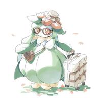 amount:solo atmosphere:flowers body-type:semi-anthro explorer-bag flower glasses hat species:lilligant style:faded suitcase // 1800x1800 // 196KB