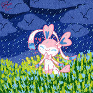 amount:solo atmosphere:field atmosphere:flowers atmosphere:rain body-type:feral content style:simple-colors // 2000x2000 // 1.3MB