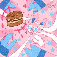 amount:solo body-type:feral determined fang food hall-of-fame:bronze hall-of-fame:silver pokepuff silly style:painted style:pastel-colors // 2000x2000 // 1.2MB