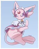 amount:solo body-type:feral forehead-gem hall-of-fame:bronze maid outfit series:eeveelutions series:pokemon species:espeon style:white-border // 2400x3000 // 371KB