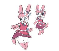 amount:solo body-type:anthro body-type:semi-anthro dress series:eeveelutions series:pokemon species:sylveon style:kemono // 1950x1670 // 186KB