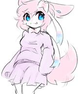 amount:solo blep body-type:anthro body-type:humanoid casual-outfit hair hall-of-fame:bronze hoodie licking-lips series:eeveelutions series:pokemon skirt species:sylveon style:kawaii style:kemono style:sketch sweater // 1000x1200 // 122KB