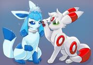 affection amount:pair bell-collar body-type:feral collar crown princess series:eeveelutions series:pokemon species:glaceon species:umbreon style:girly // 2048x1444 // 234KB