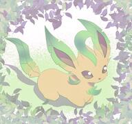 amount:solo atmosphere:field body-type:feral leaves series:eeveelutions series:pokemon species:leafeon // 1145x1078 // 160KB