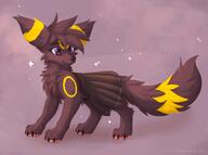 amount:solo body-type:feral fluffified series:eeveelutions series:pokemon skirt species:umbreon style:girly style:sparkly // 2476x1846 // 1.8MB