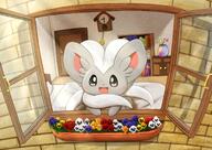 amount:solo atmosphere:garden atmosphere:home atmosphere:sunlight atmosphere:town body-type:semi-anthro flower hall-of-fame:bronze happy species:cinccino style:kawaii style:playful style:very-playful window // 2046x1447 // 476KB