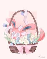 amount:solo basket body-type:feral flower series:eeveelutions series:pokemon species:sylveon // 2115x2655 // 4.0MB