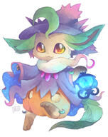 amount:solo atmosphere:halloween cloak hall-of-fame:bronze hat imitation lantern leafeonft outfit pumpkin series:eeveelutions series:pokemon species:leafeon style:glow style:kawaii style:playful style:very-playful witch // 800x1009 // 631KB