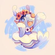 amount:solo body-type:feral feminine flower flower-crown species:brionne style:girly style:kawaii style:pastel-colors style:sparkly wearing-flower // 564x564 // 251KB