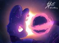 amount:solo atmosphere:night atmosphere:space black-hole body-type:feral hall-of-fame:bronze oc shinx style:dim style:glow style:kawaii // 1200x868 // 144KB