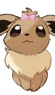 amount:solo body-type:feral bow series:pokemon silly species:eevee style:girly wearing-bow // 698x1200 // 66KB