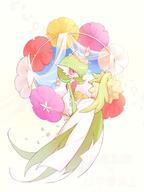 amount:multiple atmosphere:flowers body-type:anthro body-type:feral feminine flower flower-crown series:pokemon species:cutiefly species:gardevoir style:girly wearing-flower // 1080x1440 // 159KB