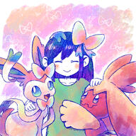 amount:multiple body-type:feral body-type:humanoid human series:eeveelutions series:omori series:pokemon species:human species:sylveon species:tinkaton style:noisy // 800x800 // 1.1MB