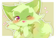 amount:solo body-type:anthro body-type:feral body-type:semi-anthro fluffified hall-of-fame:bronze hall-of-fame:silver species:sprigatito style:green style:kawaii style:kemono style:outline style:very-kawaii style:white-border wink // 1570x1080 // 541KB