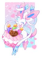 amount:solo body-type:feral food pokepuff series:eeveelutions series:pokemon species:sylveon style:girly style:pastel-colors style:sparkly sweets // 1469x2048 // 283KB