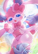 amount:solo atmosphere:sunlight body-type:feral body-type:semi-anthro hall-of-fame:bronze hall-of-fame:gold hall-of-fame:silver heart-shape series:eeveelutions series:pokemon species:sylveon style:girly style:grainy-lines style:kawaii style:very-kawaii // 1430x2048 // 593KB