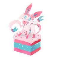amount:solo body-type:feral cake food series:eeveelutions series:pokemon species:sylveon sweets // 3000x3000 // 312KB