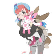 amount:pair body-type:feral body-type:humanoid character:penny glasses human nerdy series:eeveelutions series:pokemon species:human species:sylveon style:no-anti-aliasing // 915x954 // 301KB