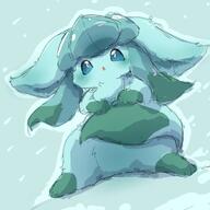 amount:solo atmosphere:snowy body-type:feral body-type:slightly-chubby series:eeveelutions series:pokemon species:glaceon style:outline // 2048x2048 // 249KB