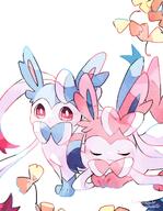 amount:pair body-type:feral flower series:eeveelutions series:pokemon species:shiny-pokemon species:sylveon style:lines-effected-by-lighting style:noisy style:over-exposure // 1400x1800 // 276KB