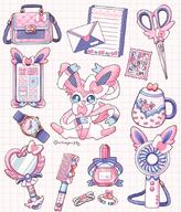 amount:solo atmosphere:assorted-objects body-type:feral princess series:eeveelutions series:pokemon species:sylveon style:girly // 760x890 // 192KB