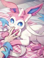amount:solo atmosphere:bedroom body-type:feral series:eeveelutions series:pokemon species:sylveon style:chromatic-aberration style:intentional-blur // 1301x1700 // 292KB