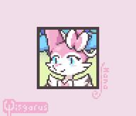 amount:solo body-type:anthro body-type:feral body-type:semi-anthro series:eeveelutions series:pokemon species:braixen species:sylveon style:girly style:one-color style:pink style:pixel-art // 960x820 // 712KB