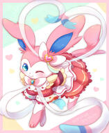 amount:solo body-type:feral dress outfit series:eeveelutions series:pokemon species:sylveon style:girly style:pastel-colors // 2678x3276 // 2.6MB