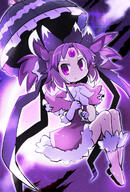 amount:solo atmosphere:space atmosphere:stary body-type:anthro body-type:gijinka body-type:humanoid body-type:slim hall-of-fame:bronze hall-of-fame:silver neutral-expression outfit species:carbuncle-(Puzzle-and-Dragons) species:human style:glow style:kemono umbrella // 640x947 // 259KB