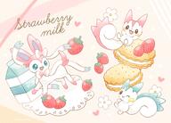amount:multiple body-type:feral cookies eeveelutions-as-food food series:eeveelutions series:pokemon species:pachirisu species:sylveon strawberry sweets // 2048x1473 // 317KB